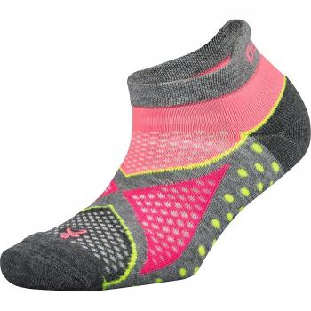 Balega Enduro V de Tech No de Show Sock, Unisex, Enduro V-Tech No-Show, Midgrey/Sherbet Pink, Small