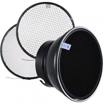 Andoer 7 /180 mm Elinchrom Mount Standard reflector fotográfico difusor Shade Lámpara Sombra para Elinchrom Mount Studio Strobe Flash Speedlite retrato y Commercial fotografía accesorio