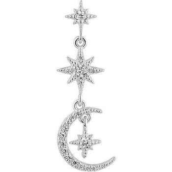 Ear Candy - Piercing Seia de plata de ley 925 con baño de rodio
