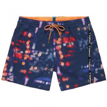 O'Neill PM Blurred - Bañador para Hombre, Hombre, 9A3200, Blue AOP W/Pink/Purple, Small
