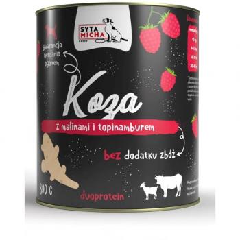 Syta Micha - Comida Húmeda para Perros - Cabra con Frambuesas y Alcachofa de Jerusalén - 800g