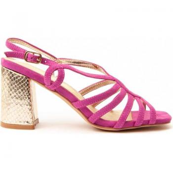 Sandalia con Tacón para Mujer Montevita Sanndarey13 90530 Fuxia
