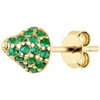 Ear Candy - Piercing Rock Punch de plata bañado en oro amarillo 18k