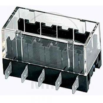 HELLA 8JD 005 993-032 Caja de fusibles - 5polos - ATO - 30A - Conector: Conector plano - Conector: 10 x side