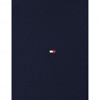 Tommy Hilfiger Cotton Silk V Neck suéter, Azul