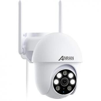 Cámara de Seguridad Exterior ANRAN 5MP con Seguimiento Automático, Visión Nocturna a Color y Vista de 360°