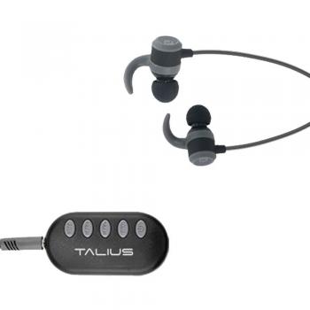 Talius EA-1006BT Auriculares Sport + Adaptador Sonido Bluetooth, Color Negro