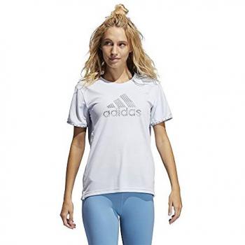 Adidas Badge Of Sport Necessi - Camiseta de manga corta blanca XS para mujer