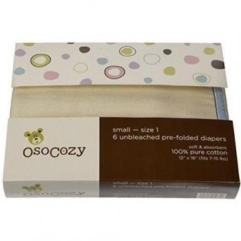 OsoCozy - Pañales de tela predoblados sin blanqueantes