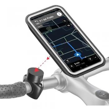 Soporte Magnético para Teléfono de Bicicleta PRO | Impermeable | Anti Vibración | Orientación 360º | Funda Amovible