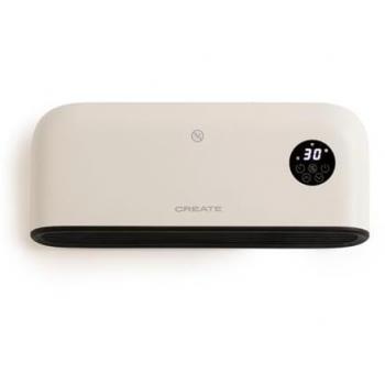 Calefactor Cerámico de Pared o Suelo con WiFi WARM WALL PRO 2000W - Control App, Detección Ventanas Abiertas, Interruptor Antivuelco, 3 Modos, Pantalla LCD