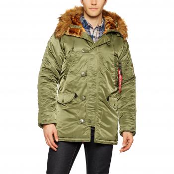 Chaqueta de Invierno Alpha Industries N3B VF 59 para Hombre, Talla 2XL, Color Verde Sage