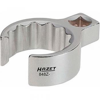 HAZET 848Z-21 Llave de estrella hexagonal doble abierta Cuadrado hueco 3/8 pulgadas (10 mm) Perfil hexagonal doble exterior 21 mm Cuadrado interior 10 = 3⁄8