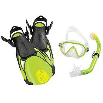 Mares SEA Friends Set de máscara y Tubo de Buceo, Unisex Adulto, Azul, Talla Media/Grande