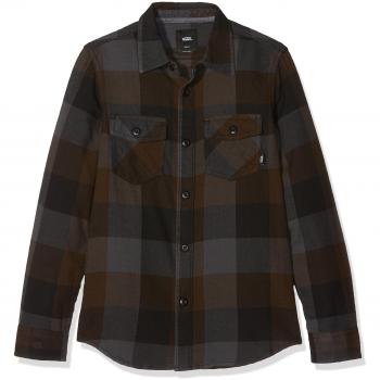 Vans_Apparel Box Flannel S, Camisa para Niños, Negro