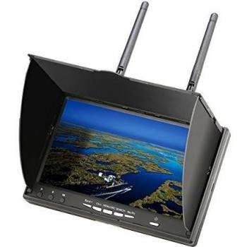 EACHINE LCD5802D 40CH 7 Inch FPV Monitor Dual Receiver with DVR Build-in Battery