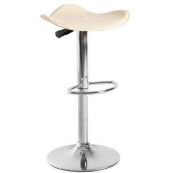 Taburete Hidráulico Rox Beige - Ideal para Cocina