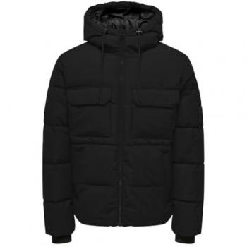 Parka acolchada de hombre Only & Sons con capucha, modelo Elijah Pckt, color Vapor Blue, talla XXL