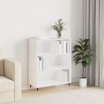 Estantería blanca 69,5x32,5x90 cm madera multicapa de ingeniería