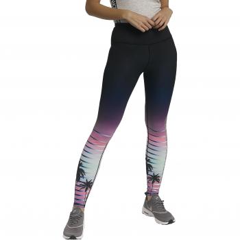 Superdry mujeres pantalonesleggingtregging sport printed negro l
