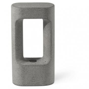 Lámpara LED baliza exterior FARO Barcelona 75550 TOTEM 285 Cemento 2.7K, gris, hormigón, altura 28,5 cm