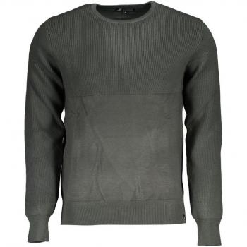 U.S. Polo Assn. Men's Grand Polo Classic Crew Neck Sweater with Contrast Details, Green, Size M
