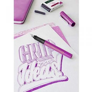Estuche Faber-Castell con 6 Cartuchos de Tinta para Pluma Estilográfica Color Rosa