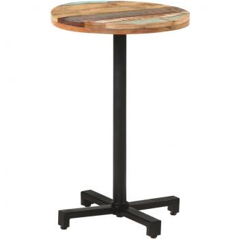 Round Bistro Table Ø50x75 cm Solid Reclaimed Wood