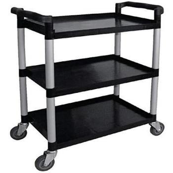 Carrito Móvil Grande Vogue de Polipropileno - Capacidad 200 kg, Medidas 960x520x1070 mm, Incluye 2 Ruedas con Freno y 2 Ruedas Simples