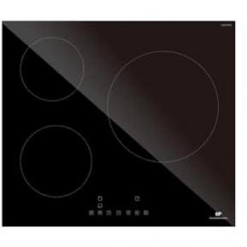 Placa de Inducción Continental Edison CETI3B28 3 Zonas, 6600W - 3 Potenciadores - 3 Temporizadores - Negra
