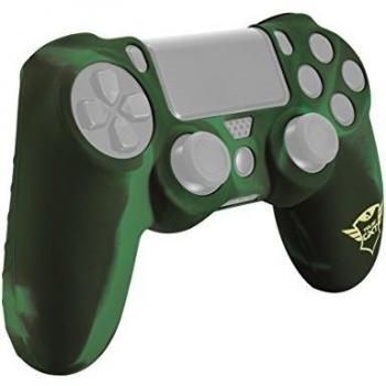 Trust Gaming GXT 744C - Funda de silicona para mando PS4, verde