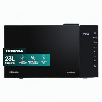Microondas Hisense H23MOBS5H4 Negro 23L Superficie Plana 800W con Display LED