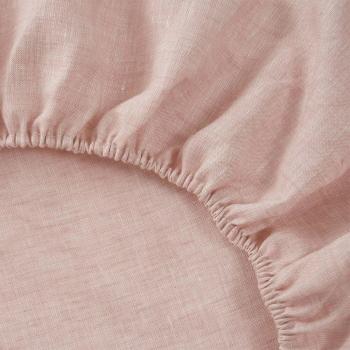 Sábana Bajera de Lino Rosa Bassols - Suave y Elegante Ajustable