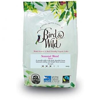 Bird and Wild Seasonal Medium Roast Coffee Beans - 200 Grams - Fairtrade, Organic, Shade Grown and Bird Friendly – Strength 3 – Percentage of Sales Donated to RSPB