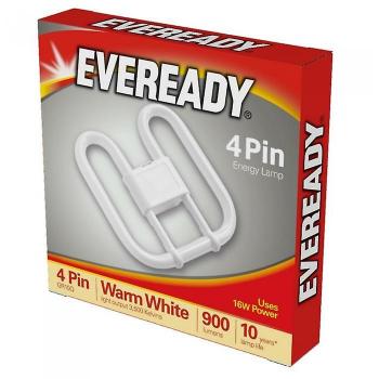 Bombilla Eveready 2D 4 Pin 16W Blanco One Size