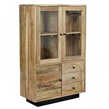 Vitrina DKD Home Decor Cristal Madera de mango 90 x 40 x 190 cm