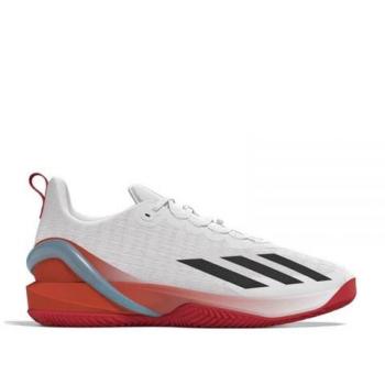 Adidas Adizero Cybersonic Zapatilla de Tenis para Tierra Batida Hombres - Blanco, Naranja