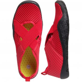 WHITIN Zapatos de Agua Mujer Zapatillas Snorkel Bucear Deportes Acuáticos Escarpines Transpirable de Secado Rápido para Piscina Playa Yoga Buceo Snorkel Surf Rojo 36 EU