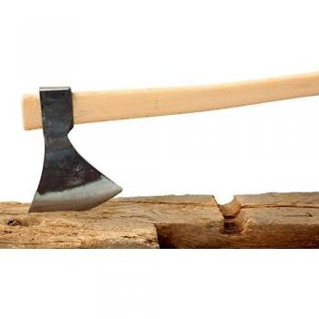 Hacha de Acero Forjado Rinaldi Picozzino Trentina N.2 con Mango de Madera 700g, 62cm