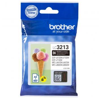 Brother LC3213BK Cartucho de tinta negro original para las impresoras DCPJ572DW, MFCJ491DW, MFCJ497DW, MFCJ890DW y MFCJ895DW duración estimada hasta 400 páginas