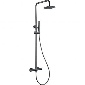 Conjunto ducha termostático Nápoles black gun metal