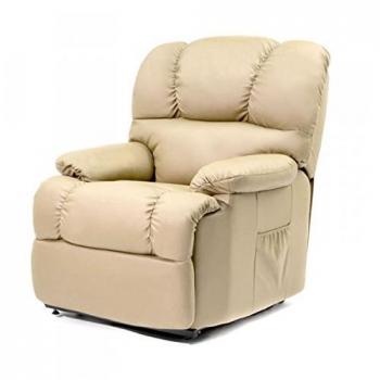 Deluxe - Sillón Relax Masaje Elevador Levanta Personas Reclinable Deluxe Eléctrico Calor Lumbar - Para Personas Mayores O Movilidad Reducida- Polipiel De Máxima Calidad