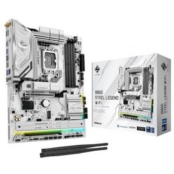 Placa Base ASRock B860 Steel Legend WiFi ATX para CPUs Intel LGA1851 con soporte DDR5