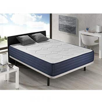 Colchón 150x200 VERSAILLES - Espesor 22 CM - Espuma de alta densidad - Sistema de confort Multi-Zone - Adaptable y Ortopédico