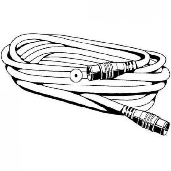 Cable Coaxial de Antena Kathrein ETG 15, 1,5 m, Conector F, Alta Estabilidad de Frecuencia, Color Blanco