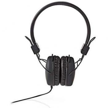 NEDIS Auriculares Diadema con Cable Auriculares Diadema con Cable | 3.5 mm | Longitud del Cable: 1.20 m | Negro Negro 1.20 m