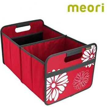 Caja plegable para el hogar, la oficina o para viajes., poliéster, Rojo/flores., Box