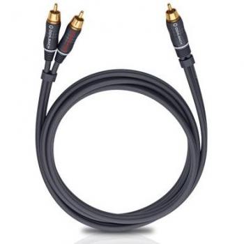 Oehlbach Y Adapter cable Subwoofer 2m Antracita