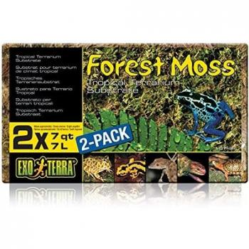 Exo Terra Sustrato Natural Forest Moss - Paquete de 2 Unidades x 7 L - Total: 14 L