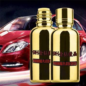 Coche Brillante líquido cerámica coat-car superficie pantalla anti-scratch coche polaco 30 ml Super hidrofóbico cristal revestimiento para cualquier coche Packed en oro botella